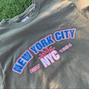 GREEN NEW YORK T-SHIRT